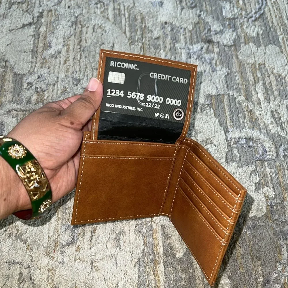 Rico Industries NFL Laser Engraved Bill-fold Wallet,Slim Design NWOT